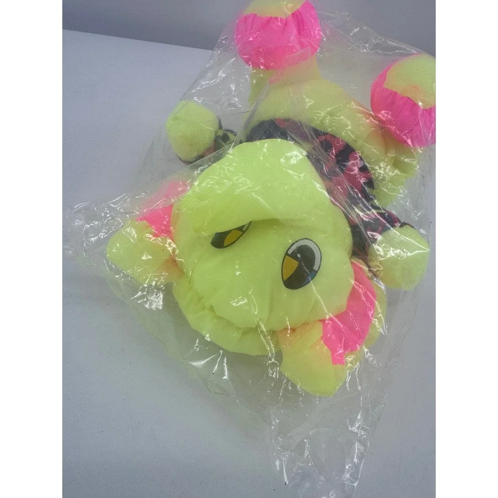 Oriental Trading Plush Elephant Unisex 8in Neon Yellow Pink Nylon Parachute‎ New